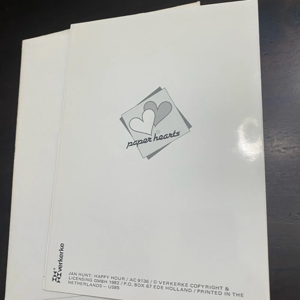 vintage 1982 greeting card unused- blank